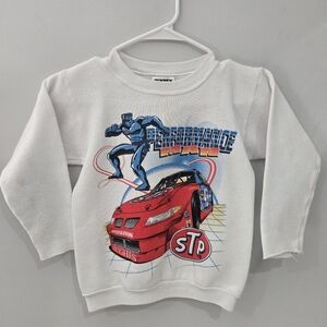 Vintage 90s Bobby Hamilton NASCAR Racing Crewneck Sweatshirt Boys Size 8 Tultex